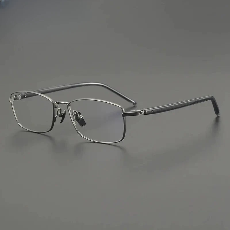 Unisex Square Full Rim Titanium Oversized Prescription Glasses Gxyj2648 — view 5 | Rx Spectacle