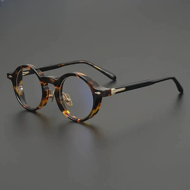 Unisex Round Full Rim Acetate Prescription Glasses Gxyj2260 — view 1 | Rx Spectacle