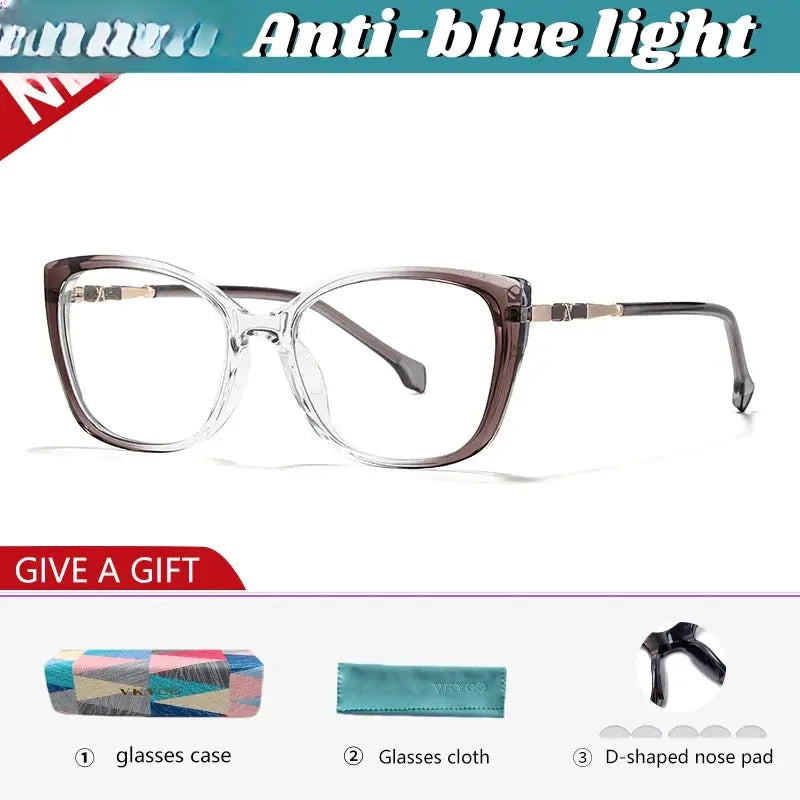 Women's Cat Eye Full Rim TR90 Reading Glasses 327004 — view 3 | Rx Spectacle
