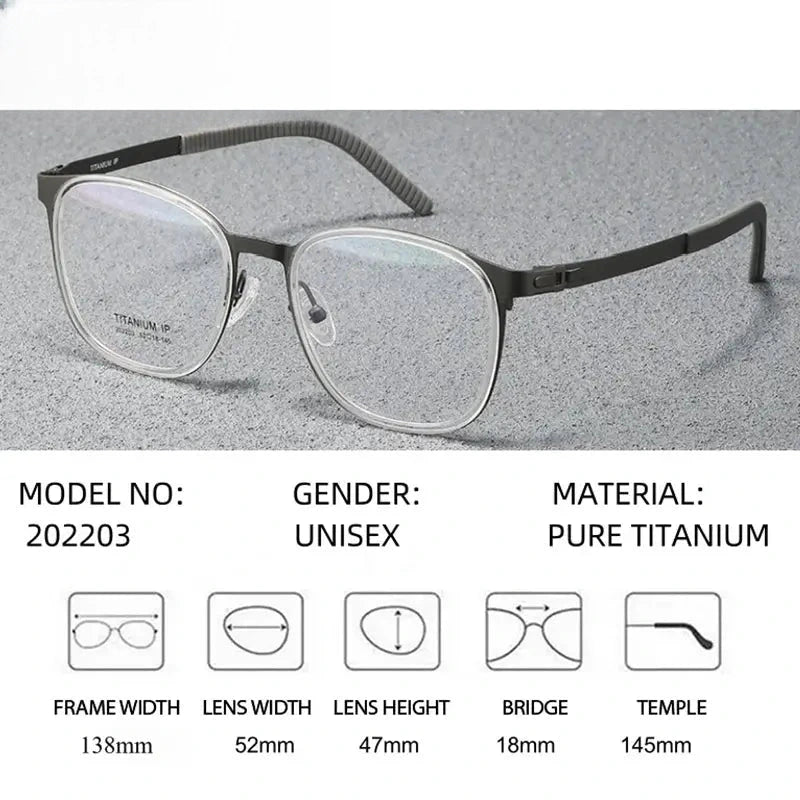 Women's Round Full Rim Titanium Prescription Glasses 292203 — view 2 | Rx Spectacle