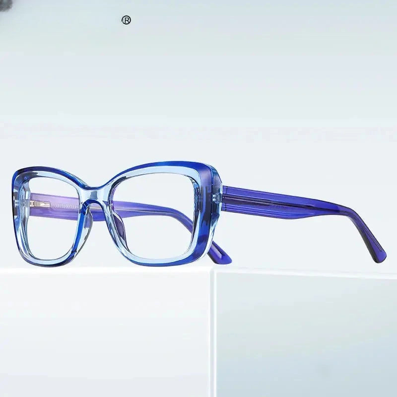 Women's Square Full Rim TR90 Reading Glasses 2147 — view 3 | Rx Spectacle