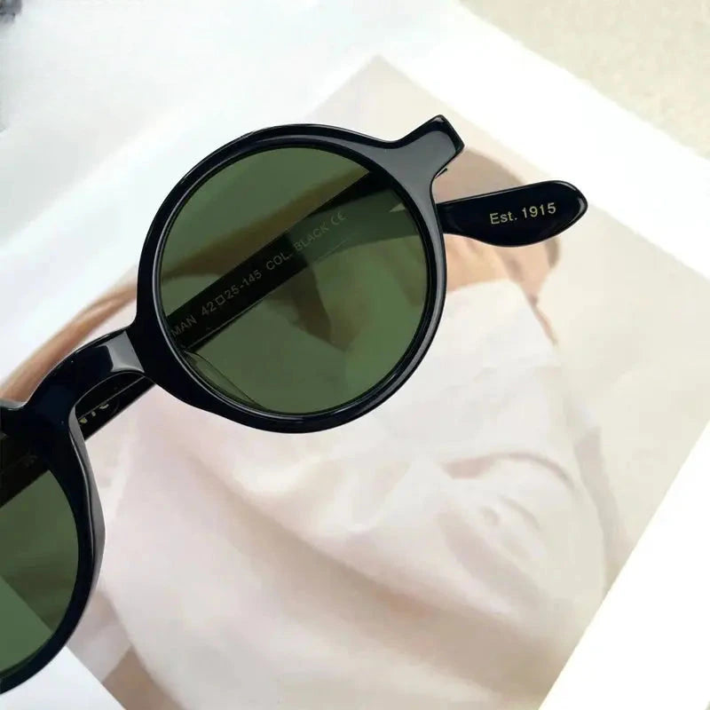 Unisex Round Full Rim Acetate Prescription Glasses 4225s — view 3 | Rx Spectacle