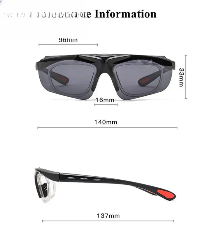 Unisex Rectangular Full Rim Titanium Clip-On Prescription Glasses 23204 — view 2 | Rx Spectacle