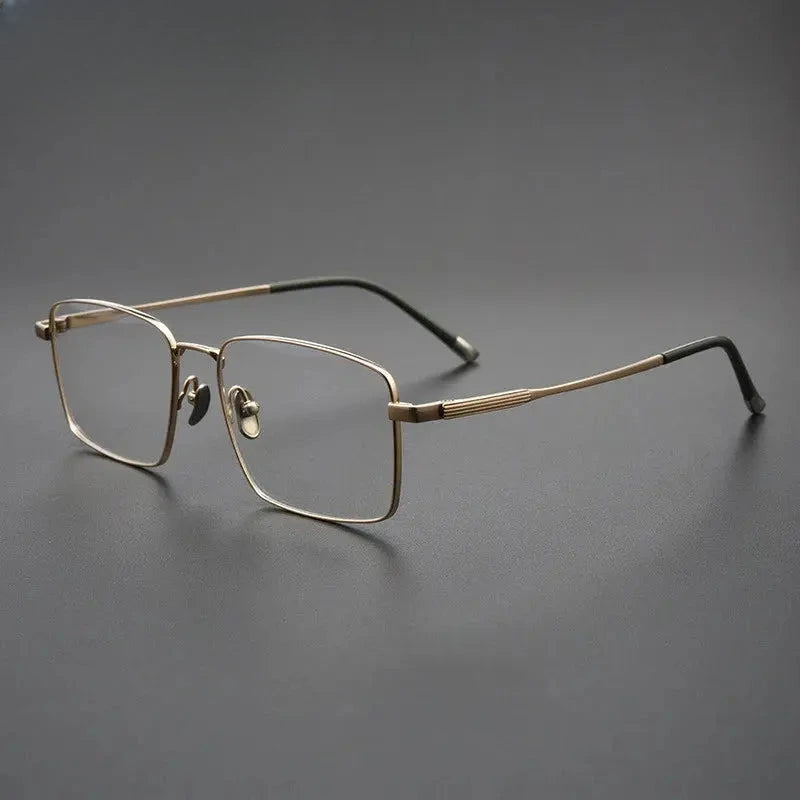 Men's Polygon Full Rim Titanium Prescription Glasses 582802 — view 4 | Rx Spectacle
