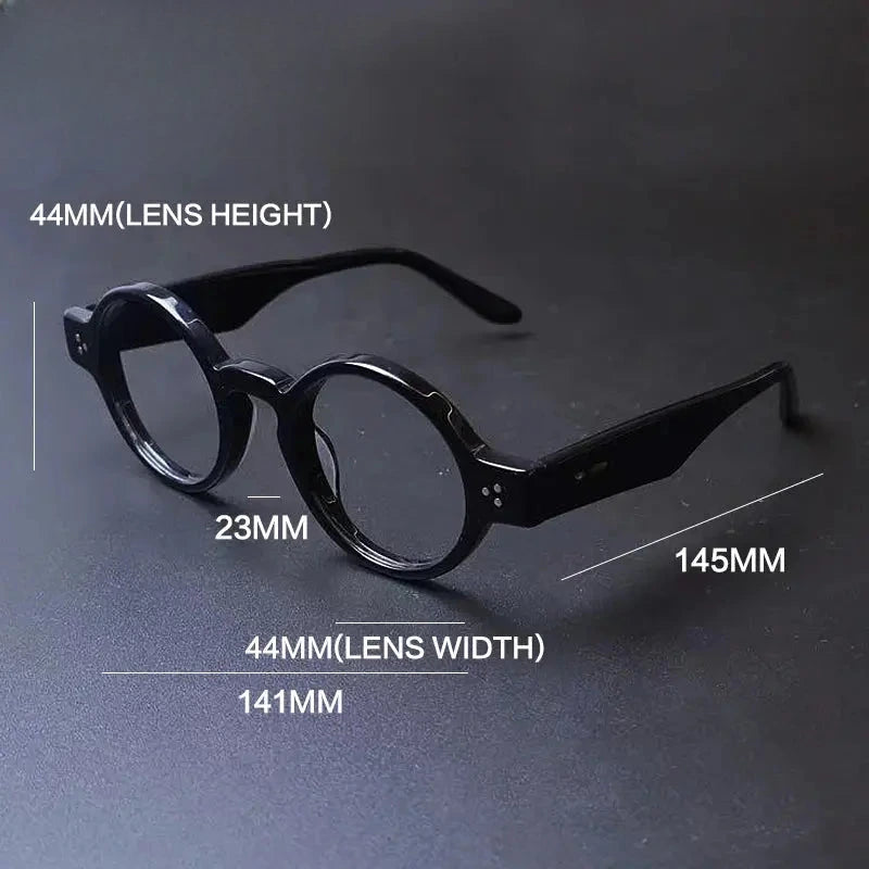 Unisex Round Full Rim Acetate Prescription Glasses Gxyj-1175 — view 5 | Rx Spectacle