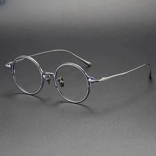 Unisex Round Full Rim Titanium Prescription Glasses 4920 — view 1 | Rx Spectacle