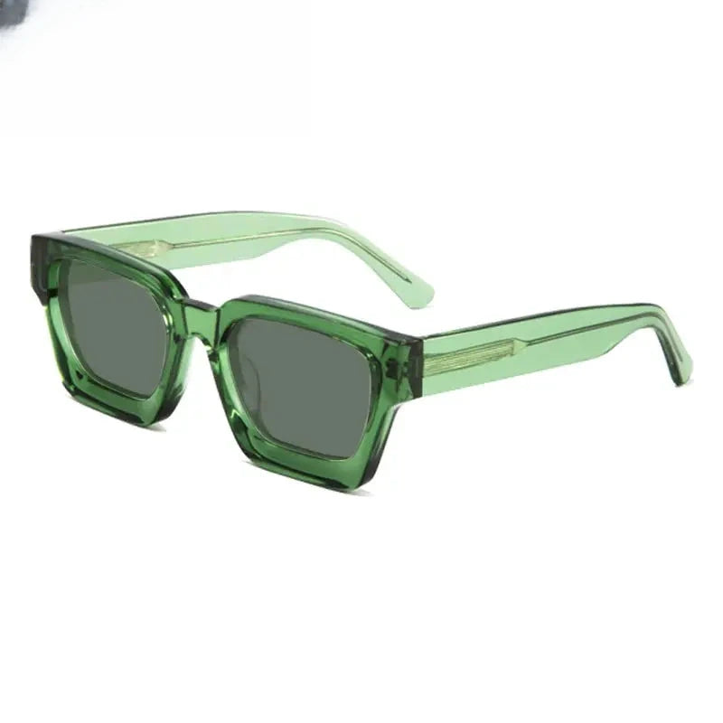 Unisex Square Full Rim Acetate Prescription Glasses Mo19 — view 10 | Rx Spectacle