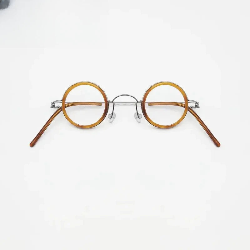 Unisex Round Full Rim Acetate Prescription Glasses 14532 — view 5 | Rx Spectacle