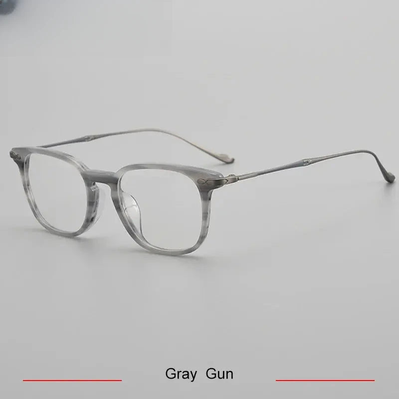 Men's Square Full Rim Titanium Prescription Glasses 715888 — view 3 | Rx Spectacle