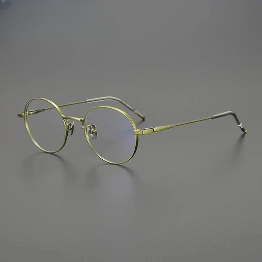 Unisex Oval Full Rim Titanium Prescription Glasses Gxyj1558 — view 1 | Rx Spectacle