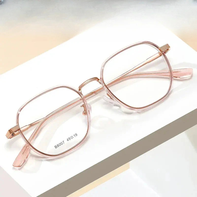 Women's Square Full Rim TR90 Flat Top Prescription Glasses 80077 — view 1 | Rx Spectacle