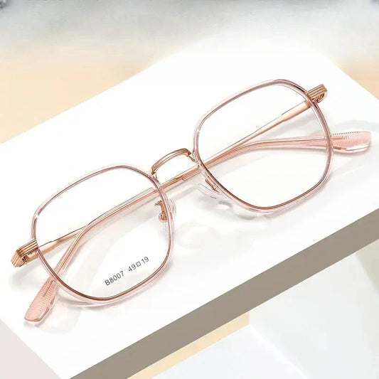 Women's Square Full Rim TR90 Flat Top Prescription Glasses 80077 — view 1 | Rx Spectacle