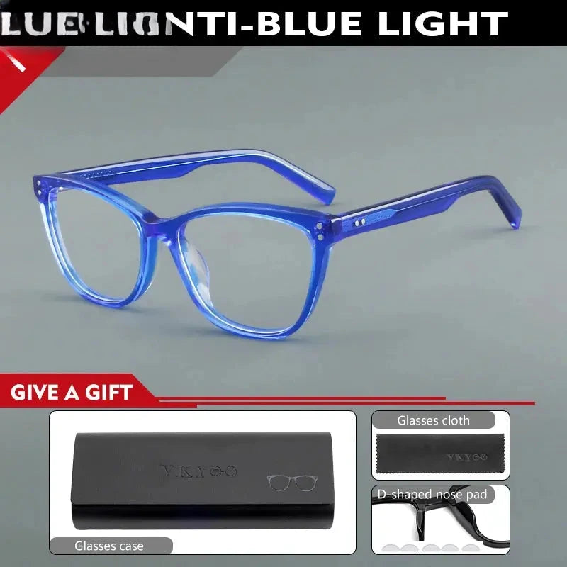 Women's Cat Eye Full Rim Acetate Reading Glasses 688022 — view 7 | Rx Spectacle