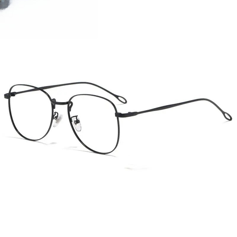 Unisex Round Full Rim Stainless Steel Prescription Glasses — view 3 | Rx Spectacle