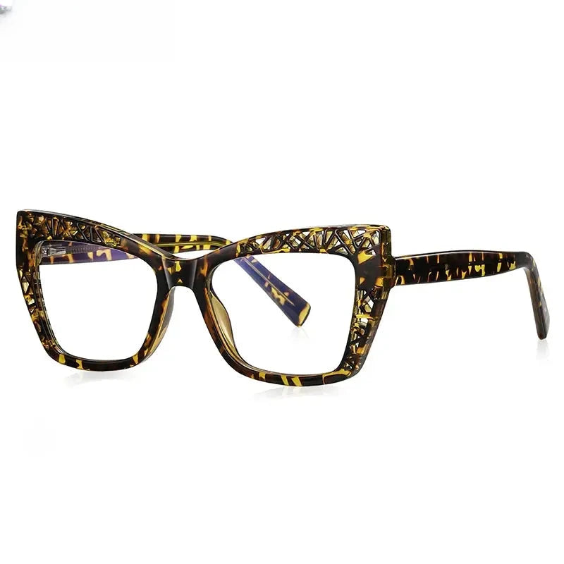 Women's Cat Eye Full Rim Plastic Reading Glasses Pfd2184 — view 7 | Rx Spectacle