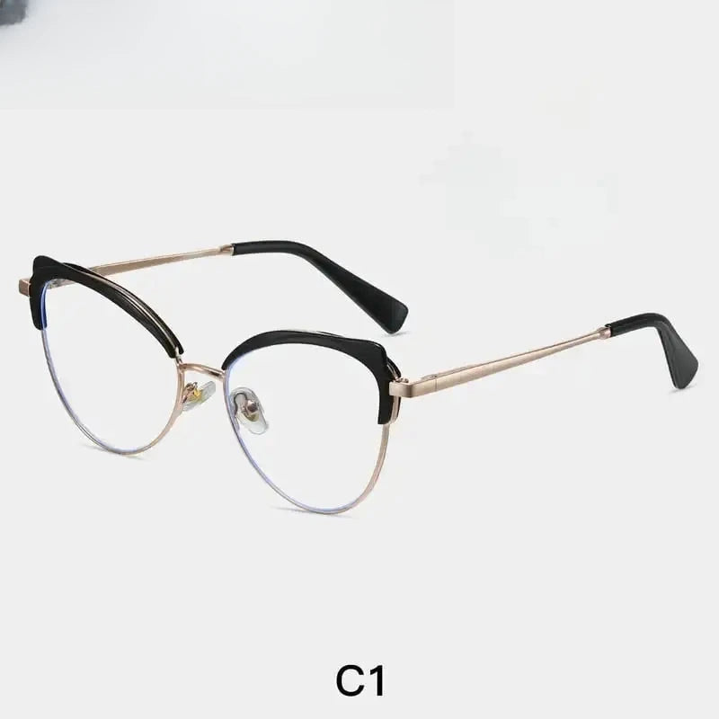 Women's Cat Eye Full Rim TR90 Prescription Glasses 87324 — view 8 | Rx Spectacle