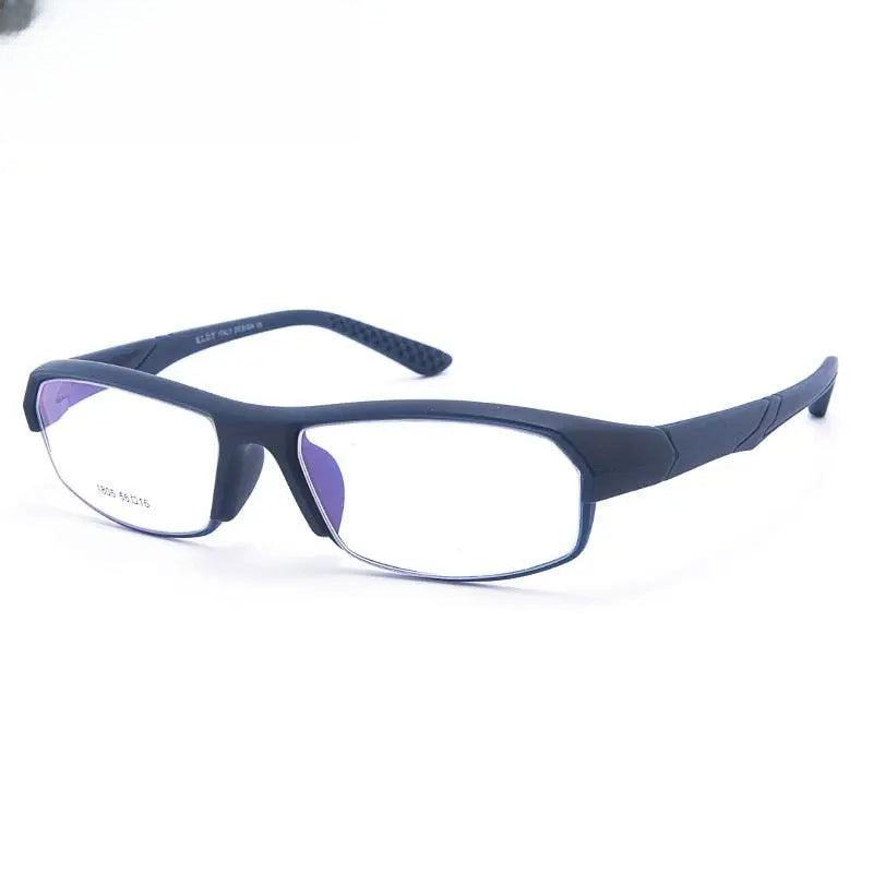 Men's Rectangular Full Rim Titanium Sports Glasses 1805 — view 2 | Rx Spectacle