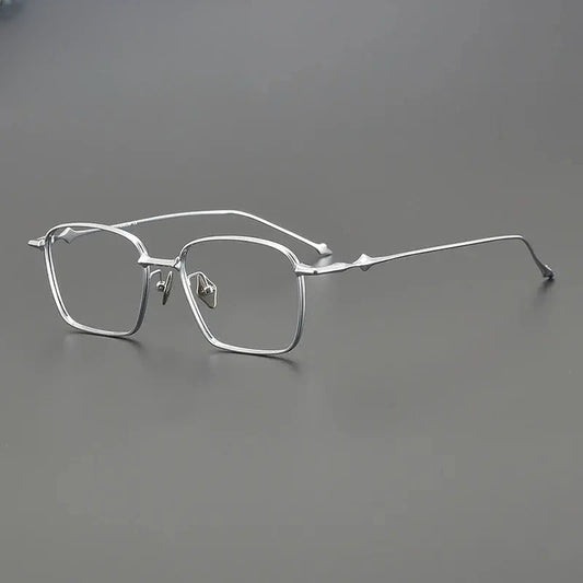 Unisex Square Full Rim Titanium Prescription Glasses Gxyj1494 — view 1 | Rx Spectacle