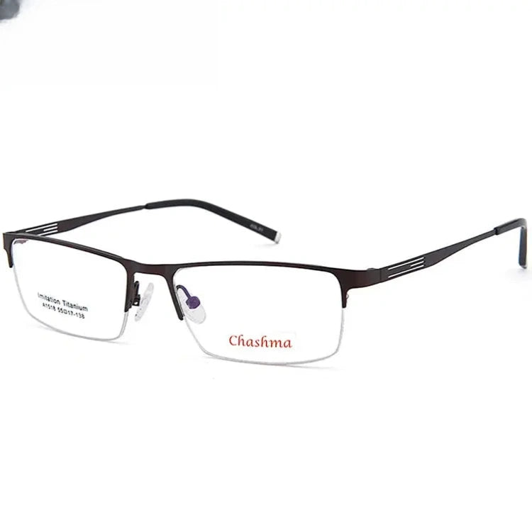 Women's Browline Semi-Rimless Alloy Prescription Glasses 881518 — view 5 | Rx Spectacle