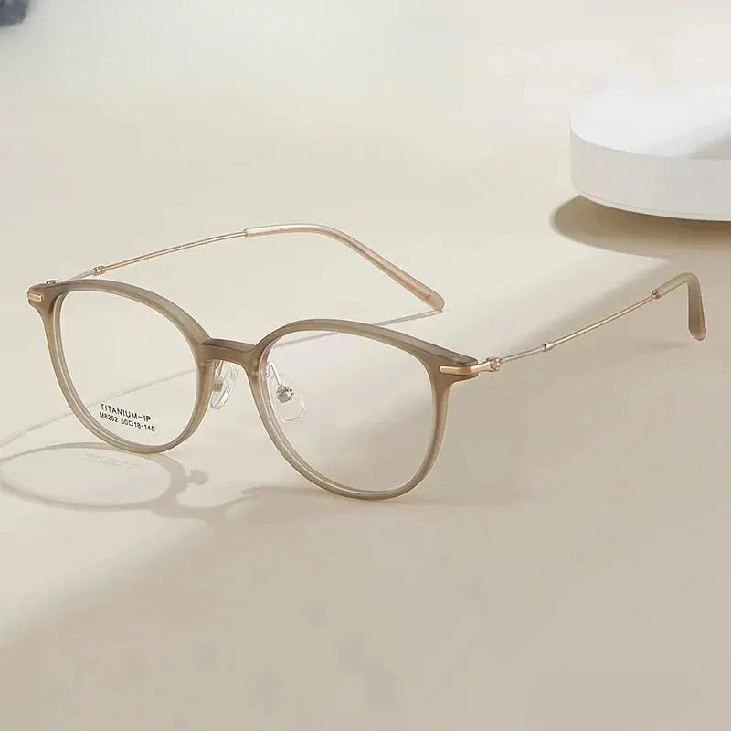 Unisex Square Full Rim Titanium Prescription Glasses 618262 — view 1 | Rx Spectacle