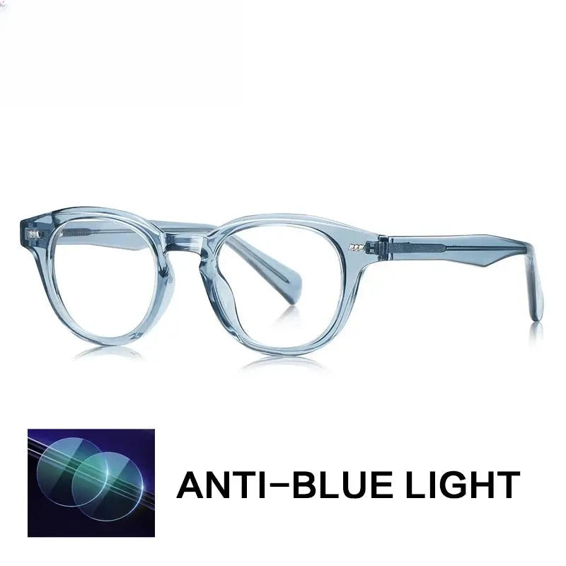 Unisex Oval Full Rim Titanium Reading Glasses Gxyj9016 — view 4 | Rx Spectacle