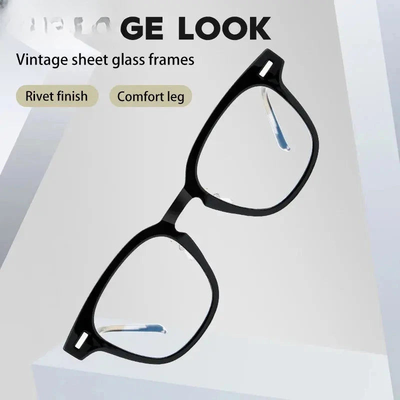 Unisex Square Full Rim Acetate Reading Glasses 98310 — view 2 | Rx Spectacle