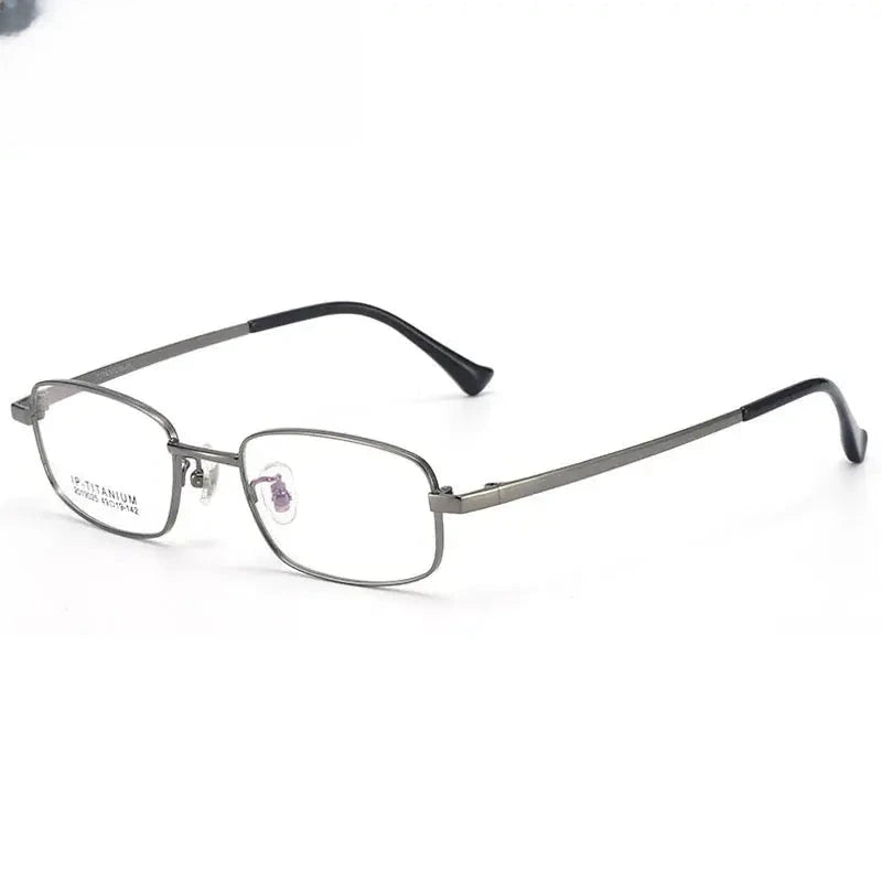 Women's Square Full Rim Titanium Prescription Glasses 2019025 — view 4 | Rx Spectacle