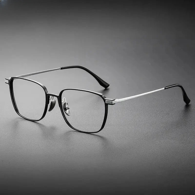 Unisex Square Full Rim Titanium Reading Glasses V20229 — view 7 | Rx Spectacle