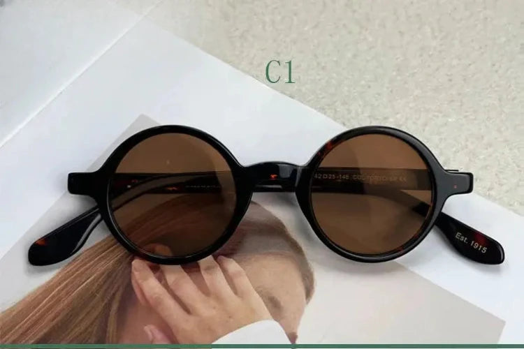 Unisex Round Full Rim Acetate Prescription Glasses 4225s — view 7 | Rx Spectacle