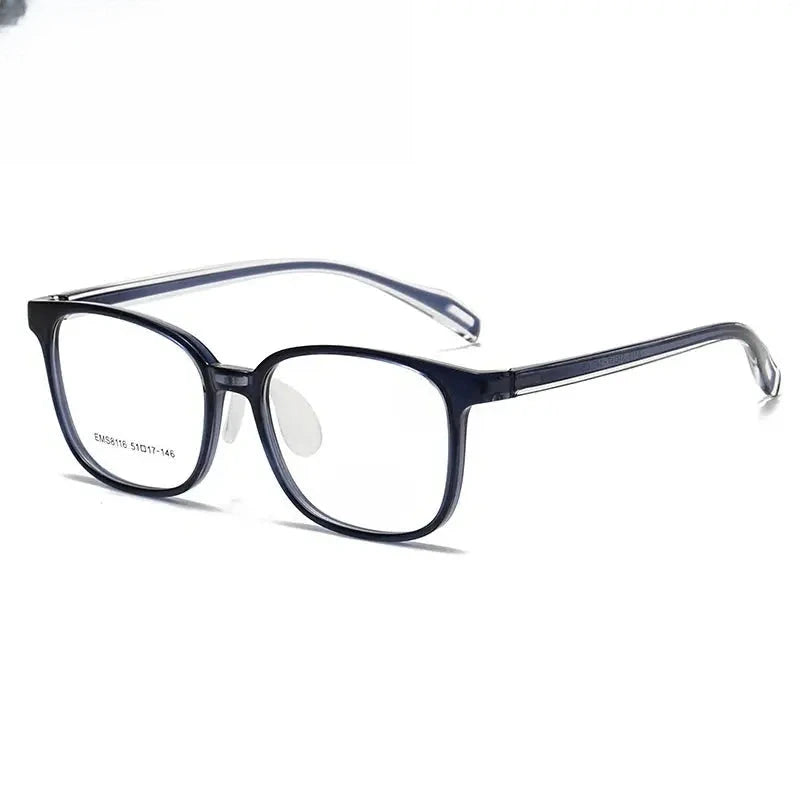 Unisex Square Full Rim Titanium Prescription Glasses 938116 — view 6 | Rx Spectacle