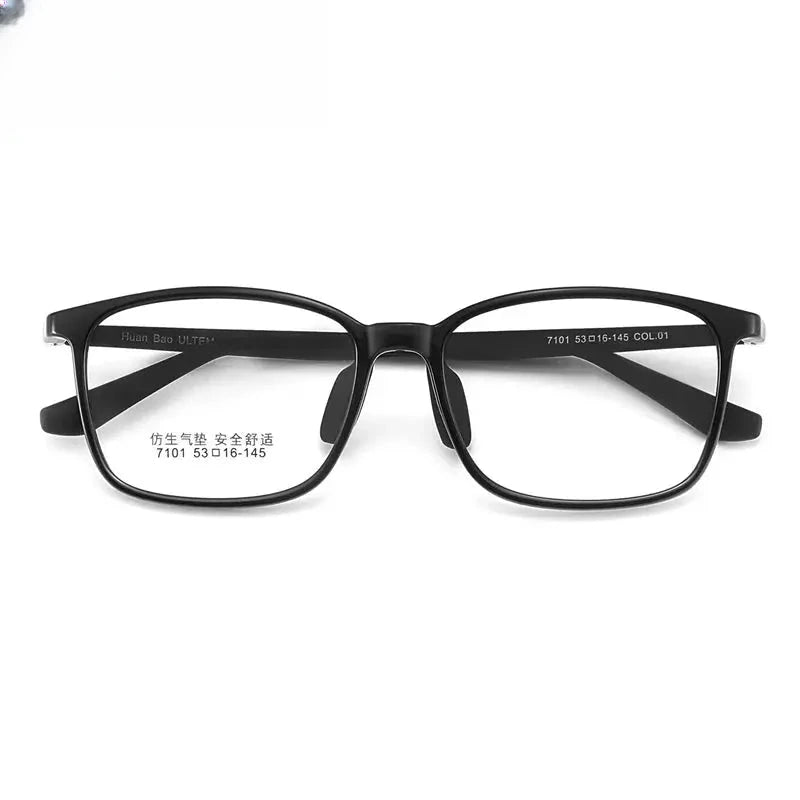 Unisex Square Full Rim Titanium Prescription Glasses 407101 — view 5 | Rx Spectacle