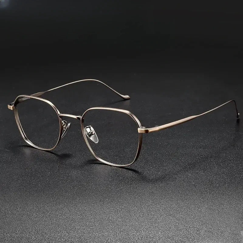 Women's Polygon Full Rim Titanium Prescription Glasses 369316 — view 5 | Rx Spectacle