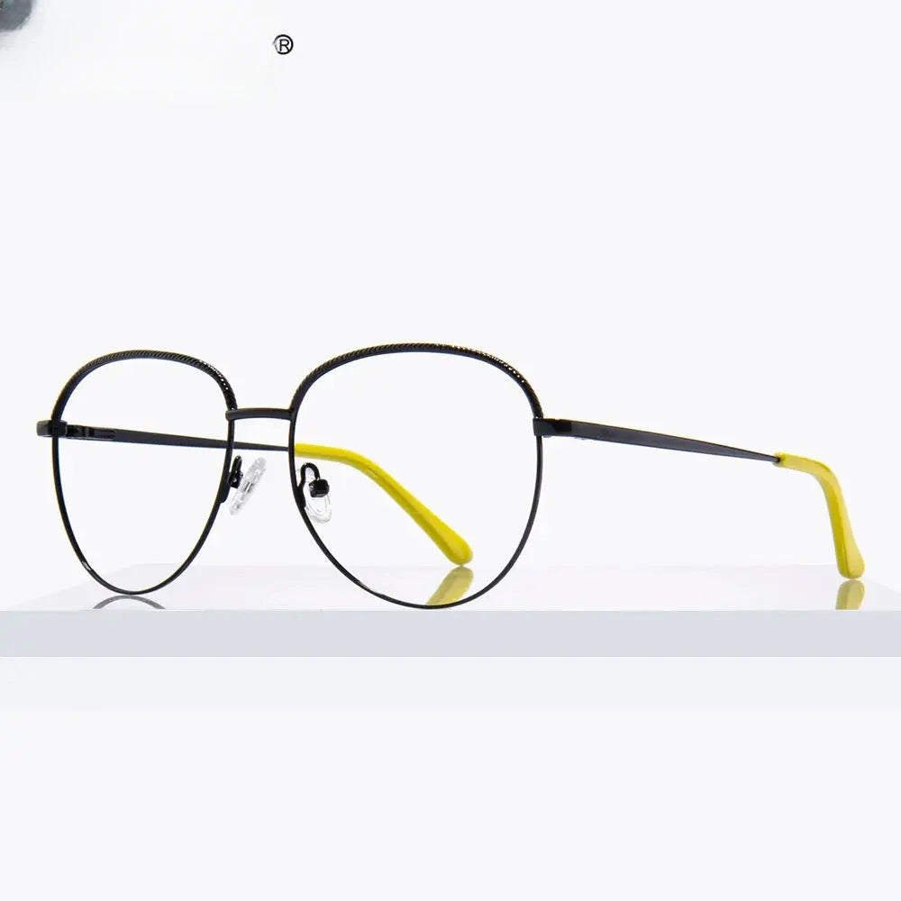 Women's Square Full Rim Alloy Reading Glasses 3036 — view 3 | Rx Spectacle