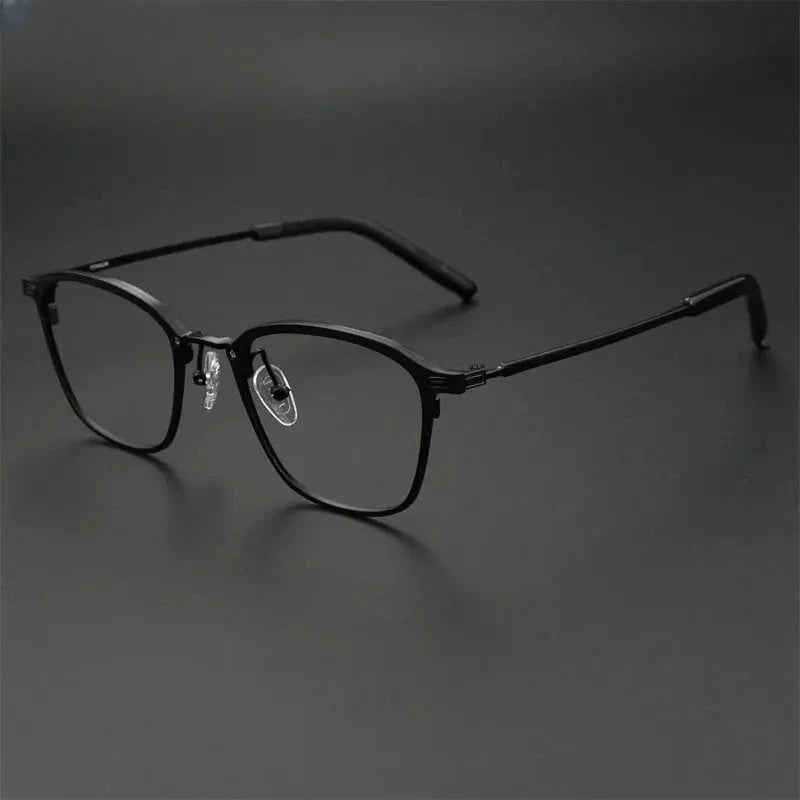 Women's Square Full Rim Titanium Prescription Glasses 97214 — view 4 | Rx Spectacle