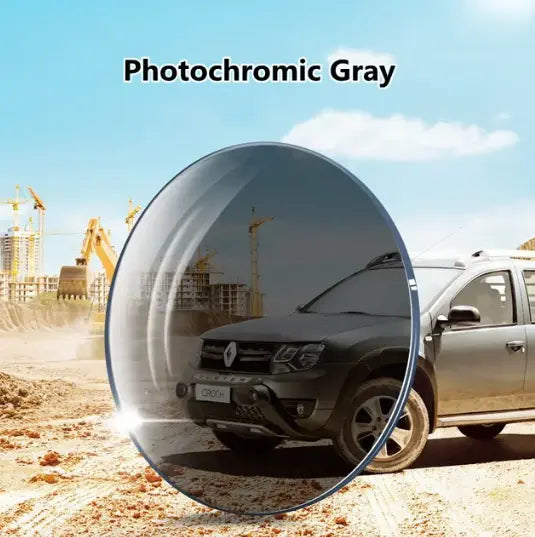 Progressive Photochromic Gray Anti Blue Light Lenses — view 1 | Rx Spectacle