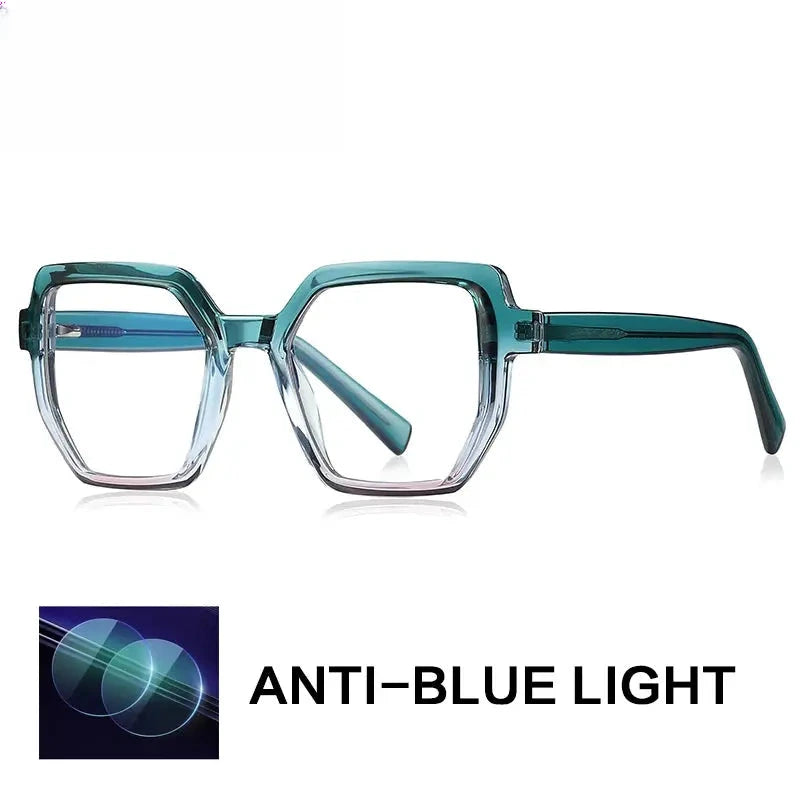 Women's Cat Eye Full Rim Titanium Reading Glasses G2143 — view 5 | Rx Spectacle