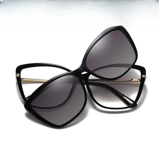 Women's Full Rim TR90 Clip-On Prescription Glasses 95335 — view 1 | Rx Spectacle