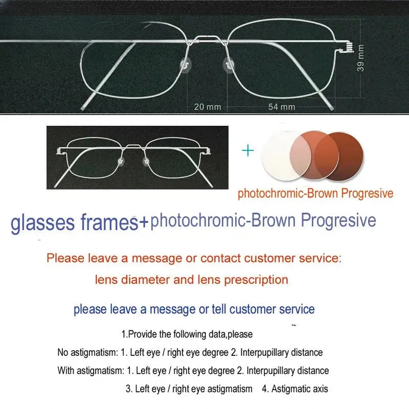 Unisex Oval Full Rim Stainless Steel Screwless Prescription Glasses 61425 — view 6 | Rx Spectacle