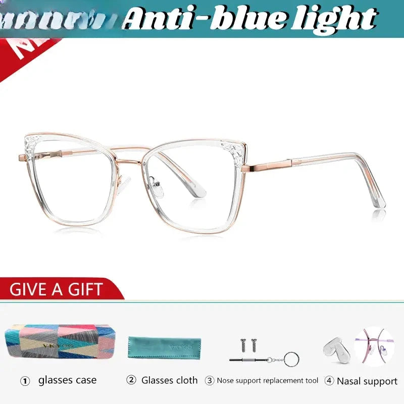 Women's Butterfly Full Rim TR90 Reading Glasses 43148 — view 7 | Rx Spectacle