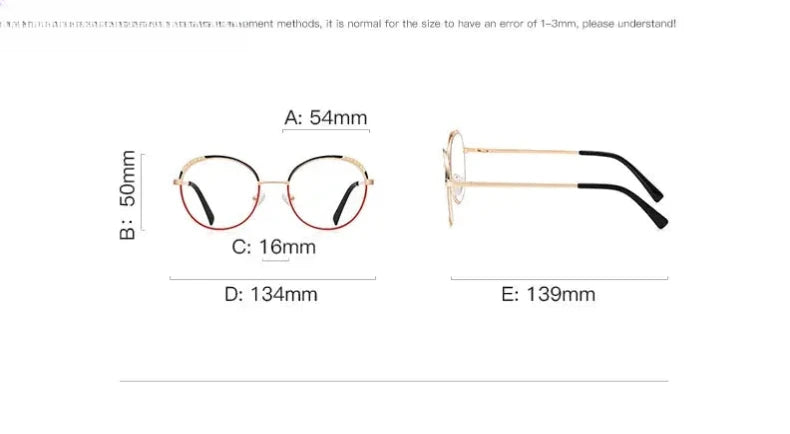 Women's Round Full Rim Plastic Reading Glasses Pfd3115 — view 16 | Rx Spectacle