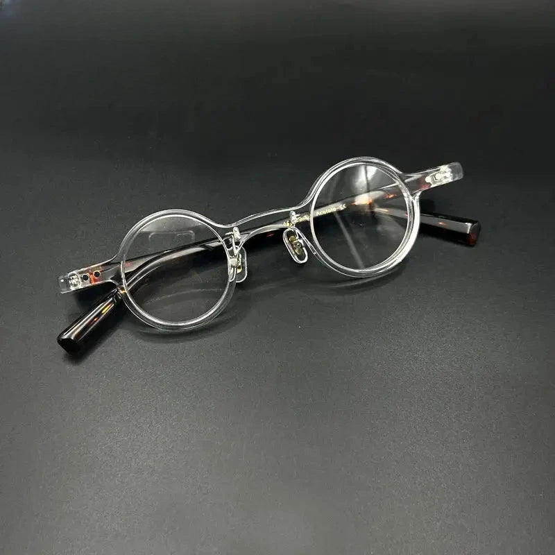 Unisex Round Full Rim Acetate Prescription Glasses 3840 — view 5 | Rx Spectacle