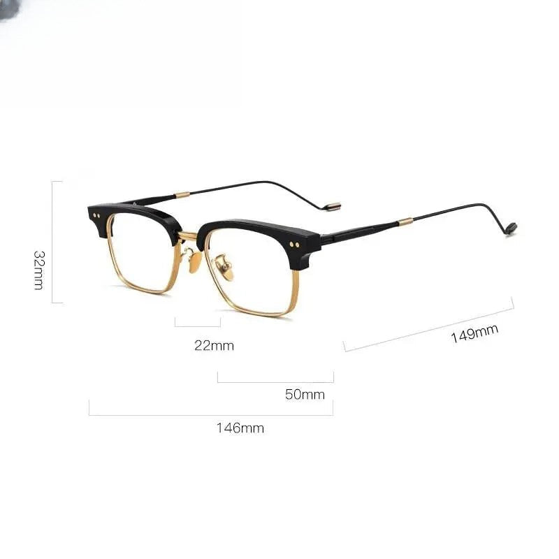 Unisex Square Full Rim Acetate Prescription Glasses Gxyj184 — view 6 | Rx Spectacle