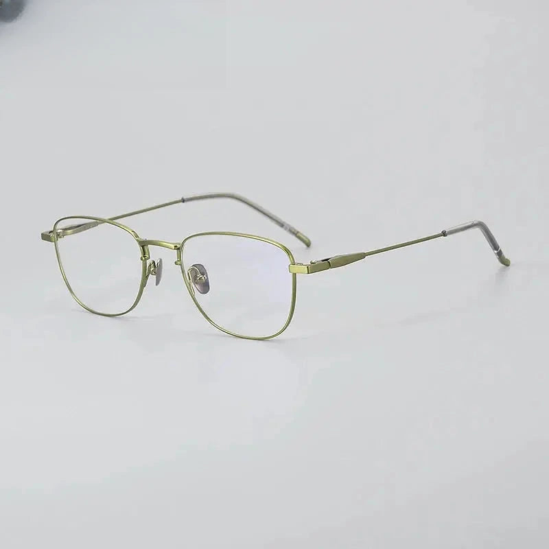 Unisex Polygon Full Rim Titanium Prescription Glasses 887465 — view 4 | Rx Spectacle