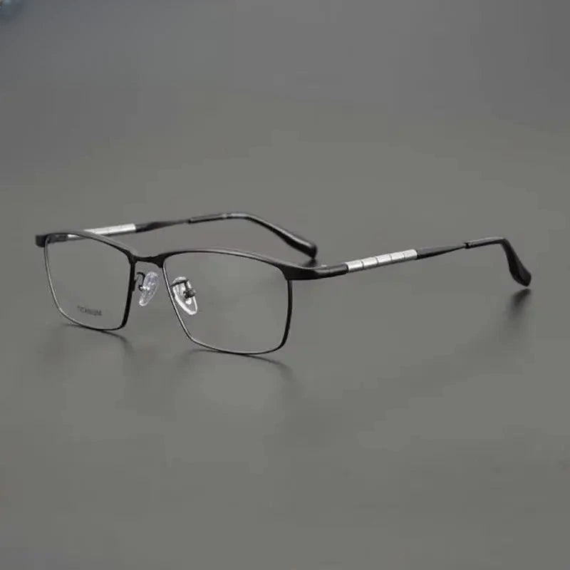Men's Browline Full Rim Titanium Prescription Glasses 46119 — view 1 | Rx Spectacle