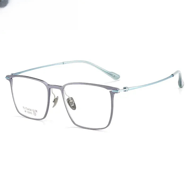 Men's Square Full Rim Titanium Prescription Glasses 406253 — view 1 | Rx Spectacle
