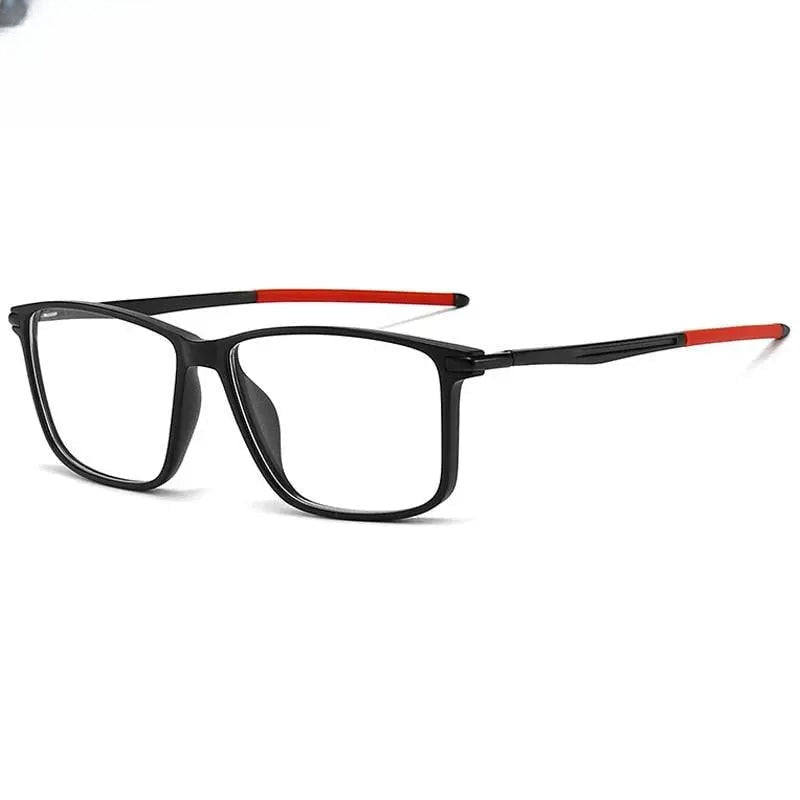 Men's Square Full Rim TR90 Sports Glasses — view 1 | Rx Spectacle