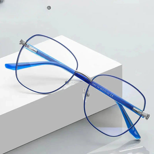 Unisex Butterfly Full Rim Stainless Steel Reading Glasses 3063 — view 1 | Rx Spectacle