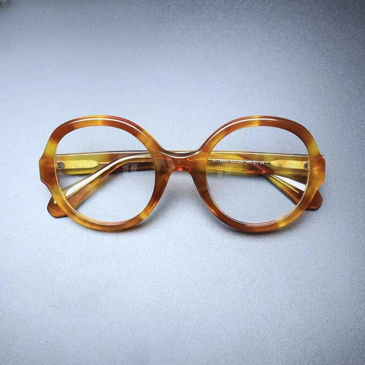 Women's Round Full Rim Acetate Prescription Glasses Gxyj1238 — view 1 | Rx Spectacle