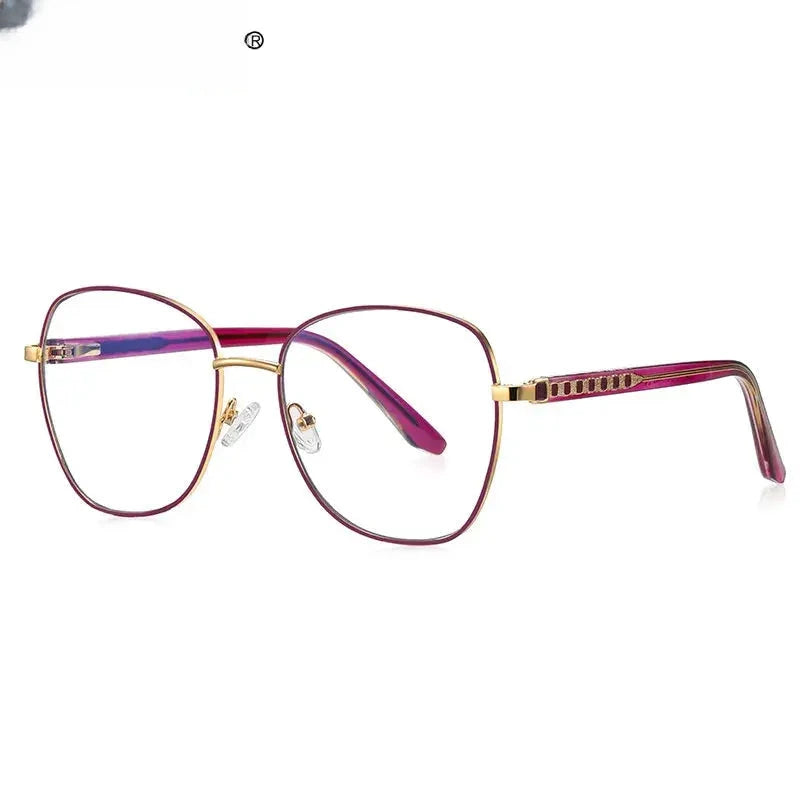 Unisex Butterfly Full Rim Stainless Steel Reading Glasses 3063 — view 4 | Rx Spectacle