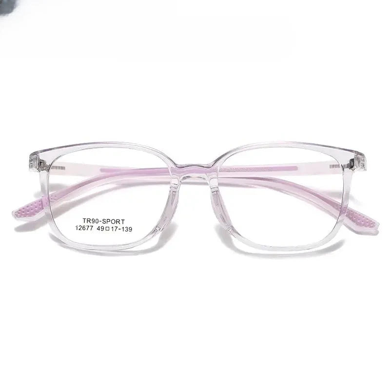 Women's Square Full Rim TR90 Prescription Glasses 612677 — view 6 | Rx Spectacle